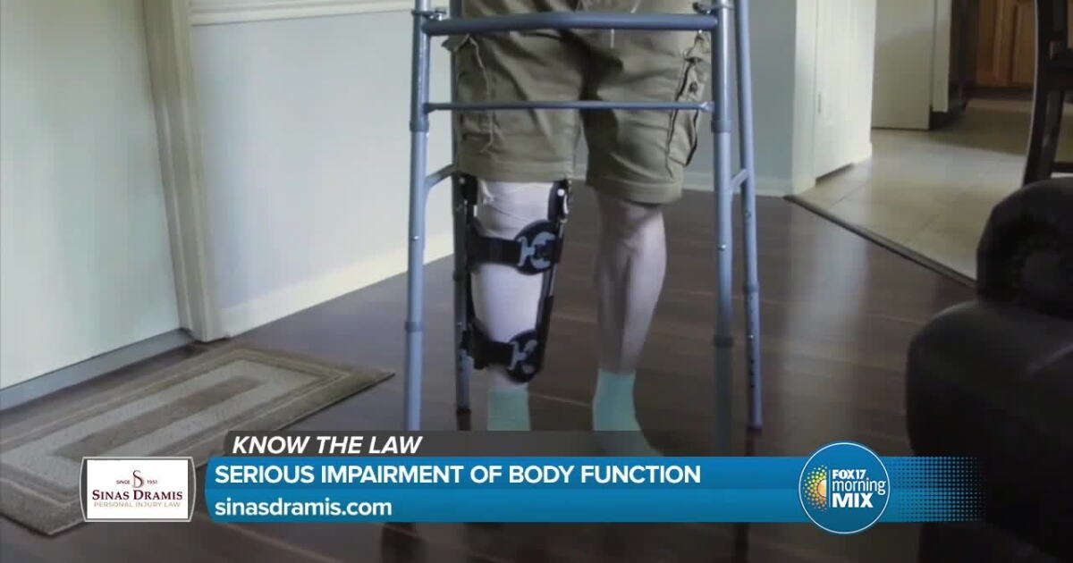 Body Function Damage Know the Law: Serious Impairment of Body Function