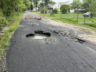 Sparrows point water main break