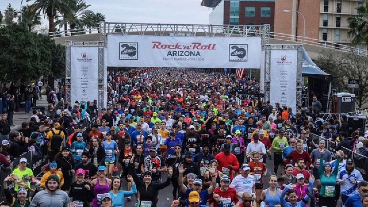 Rock 'N' Roll Marathon Arizona: See road closures throughout Phoenix, Tempe