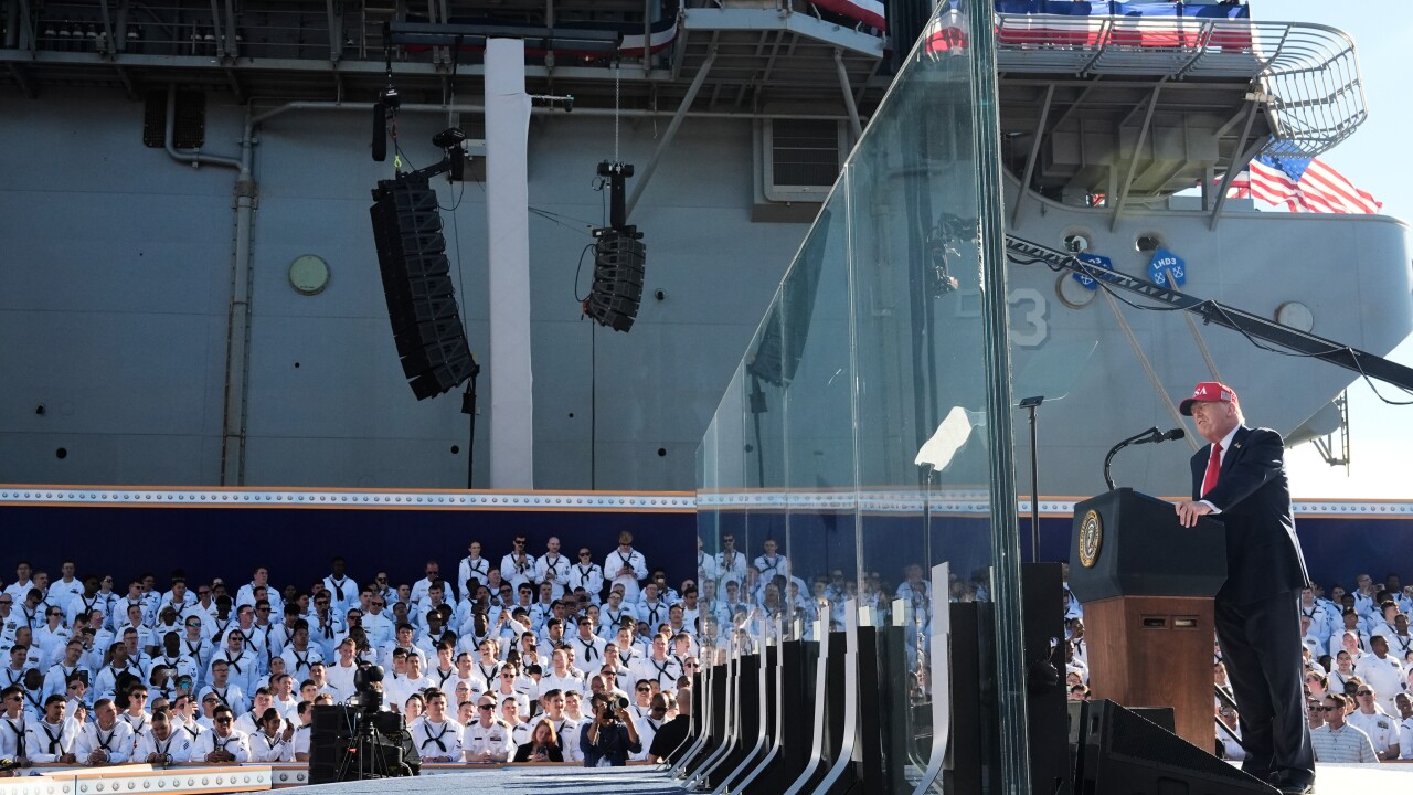 APTOPIX Trump Navy