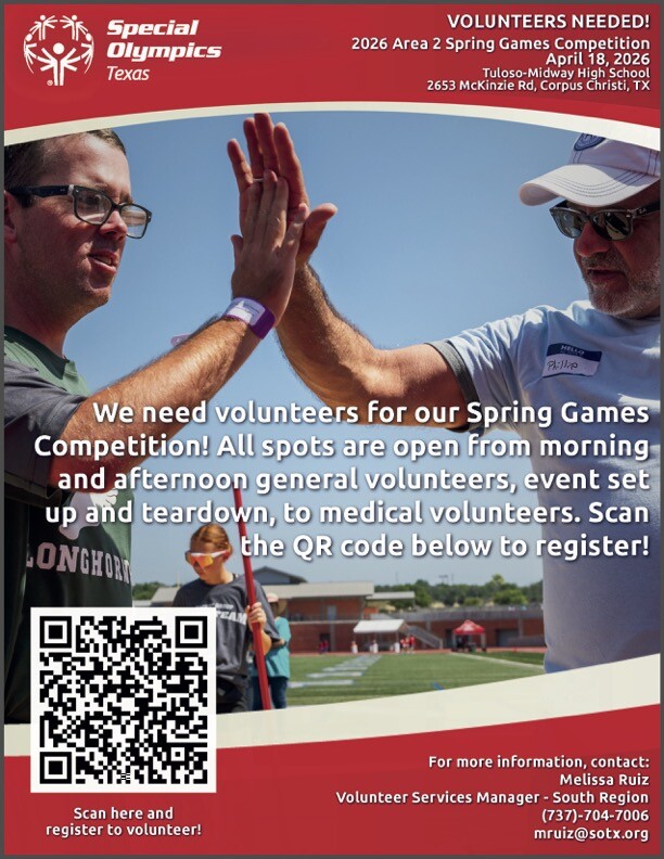 Volunteer with Special Olympics Texas