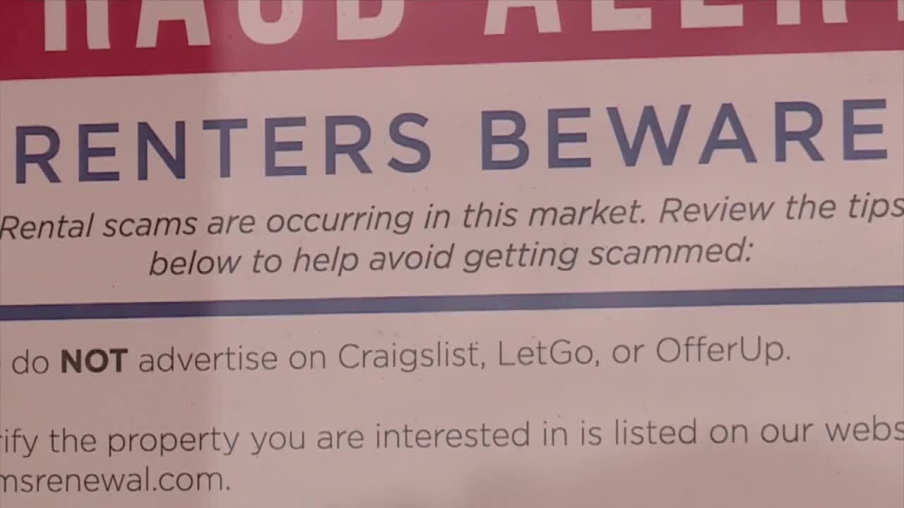 'Renters Beware' sign outside Port St. Lucie home that Alina Gomez thought would be hers