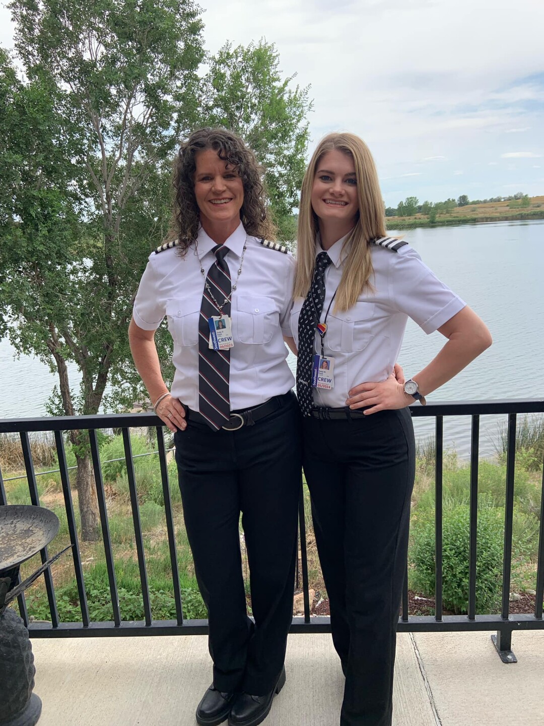 Holly & Keely in uniform.jpg