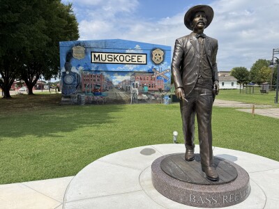 'They're as mad as I am this happened': Bass Reeves Statue vandalized in Muskogee
