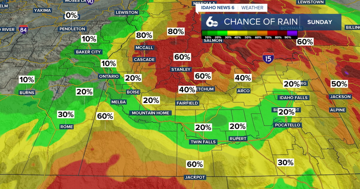 Storm chances continue into next week as temperatures warm