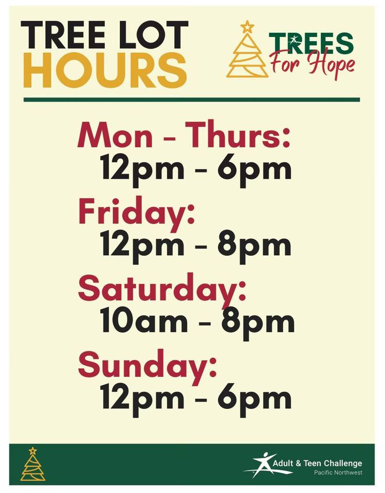 "Trees for Hope" hours