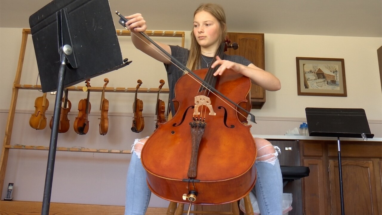 Allie Bullman cello playing