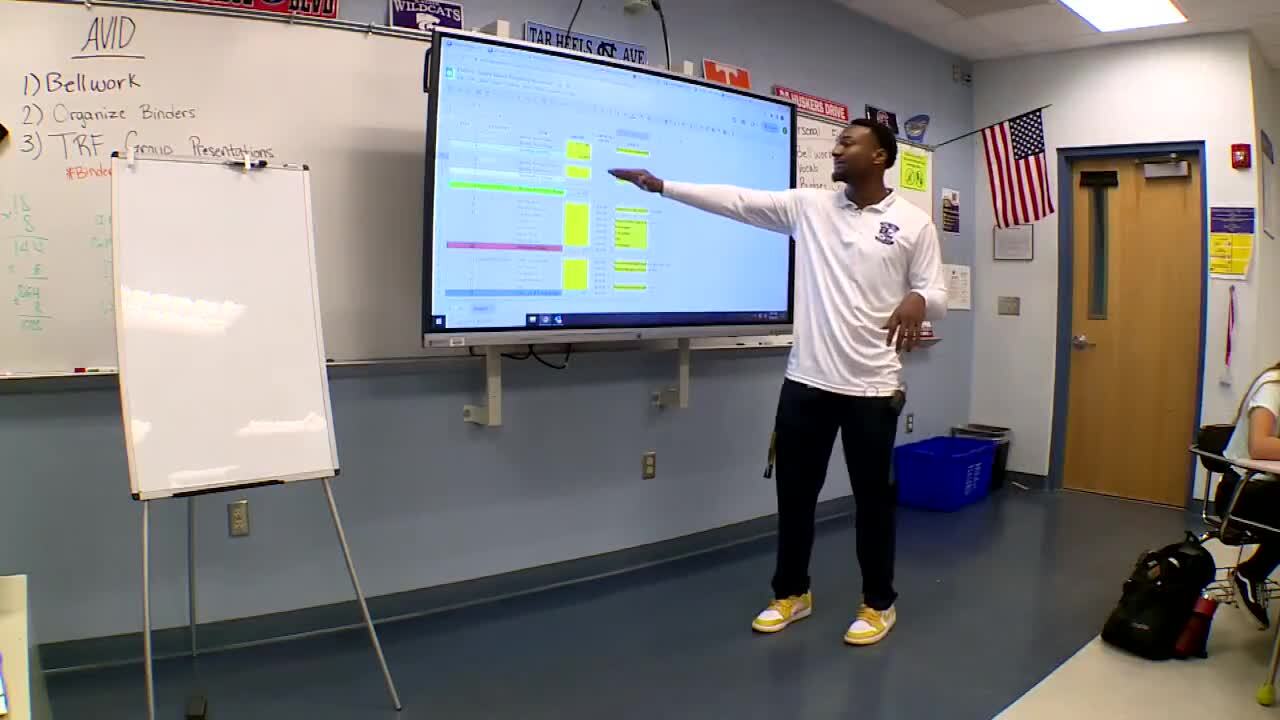 Martin County High School teacher Terrell Mabins leads a financial literacy course on Sept. 14, 2023 (2).jpg