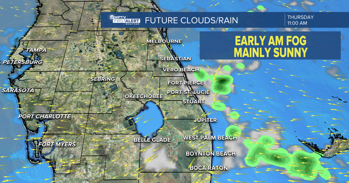 FORECAST: Morning fog followed by warm sunshine