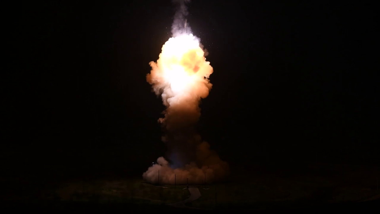 Air Force conducts test launch of unarmed Minuteman III ICBM