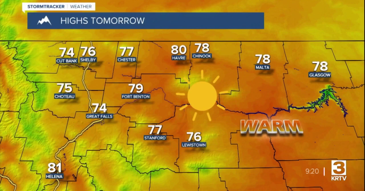 Warm and sunny as we start off the work week.