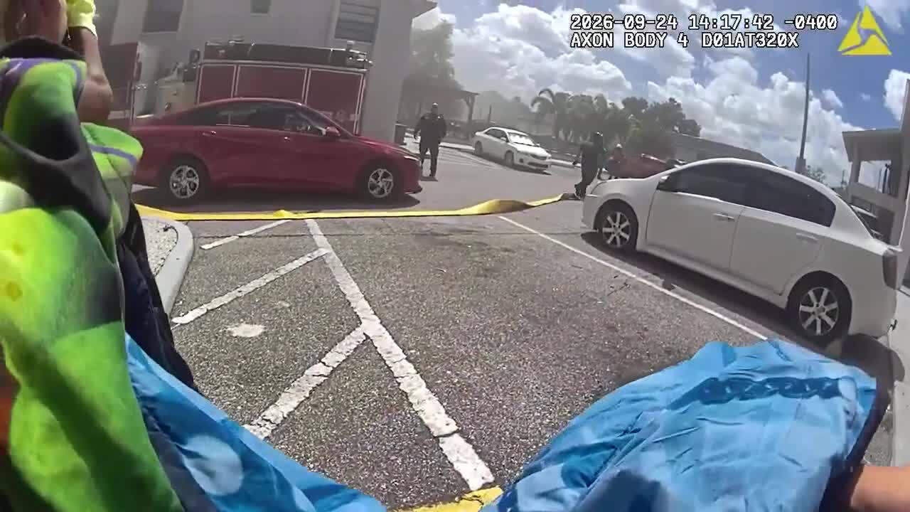 VIDEO: Deputies save bed-bound person from burning St. Pete apartment building