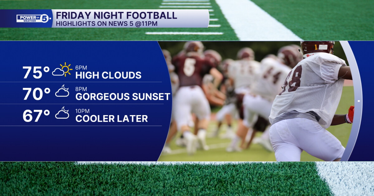 Weather News Mother Nature is sitting out for tonight's Friday Night Football games Trent Magill