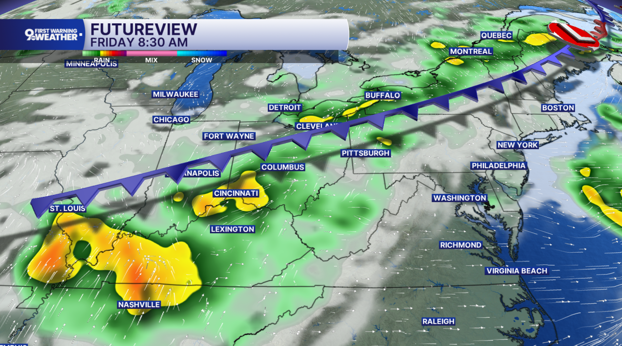 Late week rain