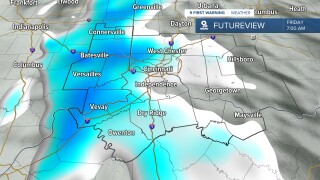 Light morning snowfall