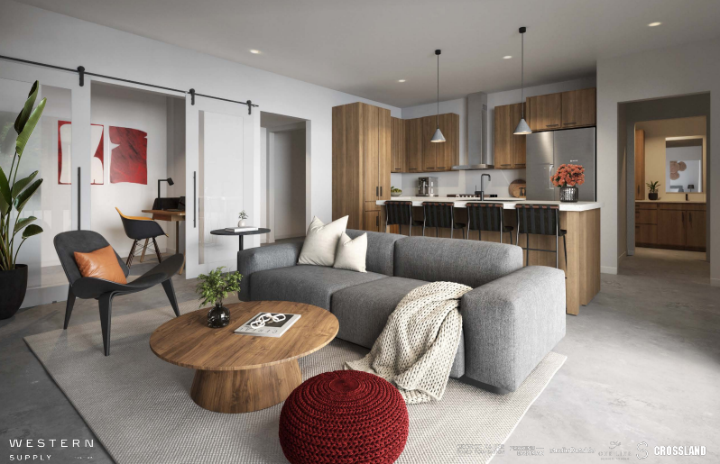 Western Supply downtown apartments tulsa rendering