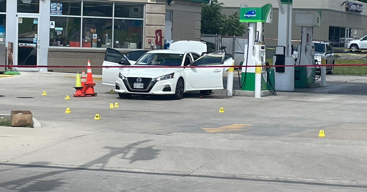 Two men charged in gas station shooting that injured four, including ...