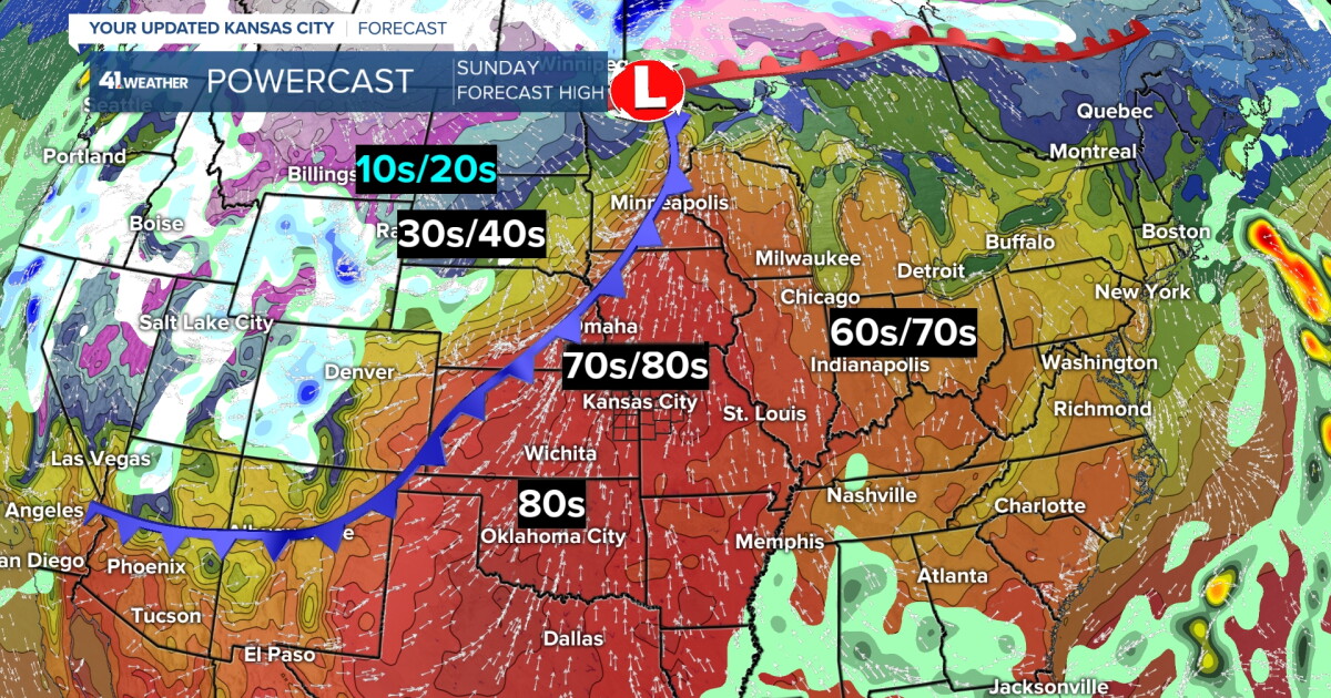 KSHB 41 Weather Blog | 1 big warm up, 3 storm systems for Kansas City