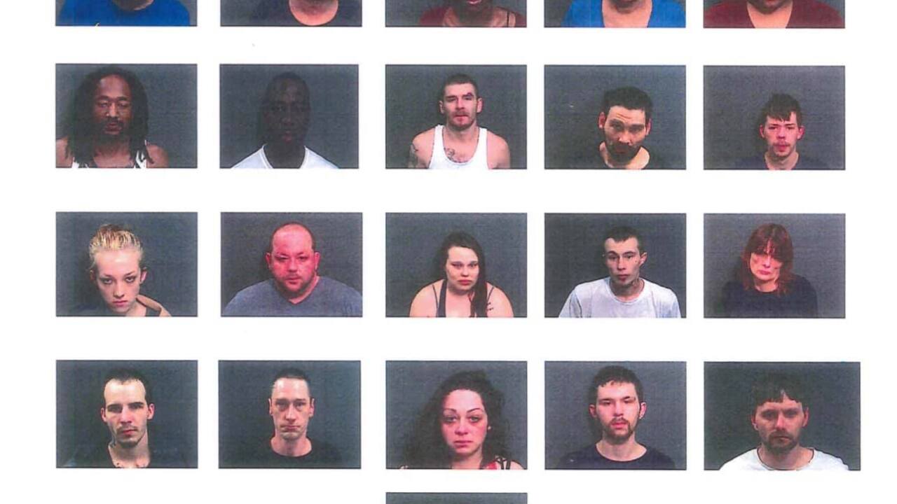 Police arrest 21 people in 4days of drugs busts in Marion