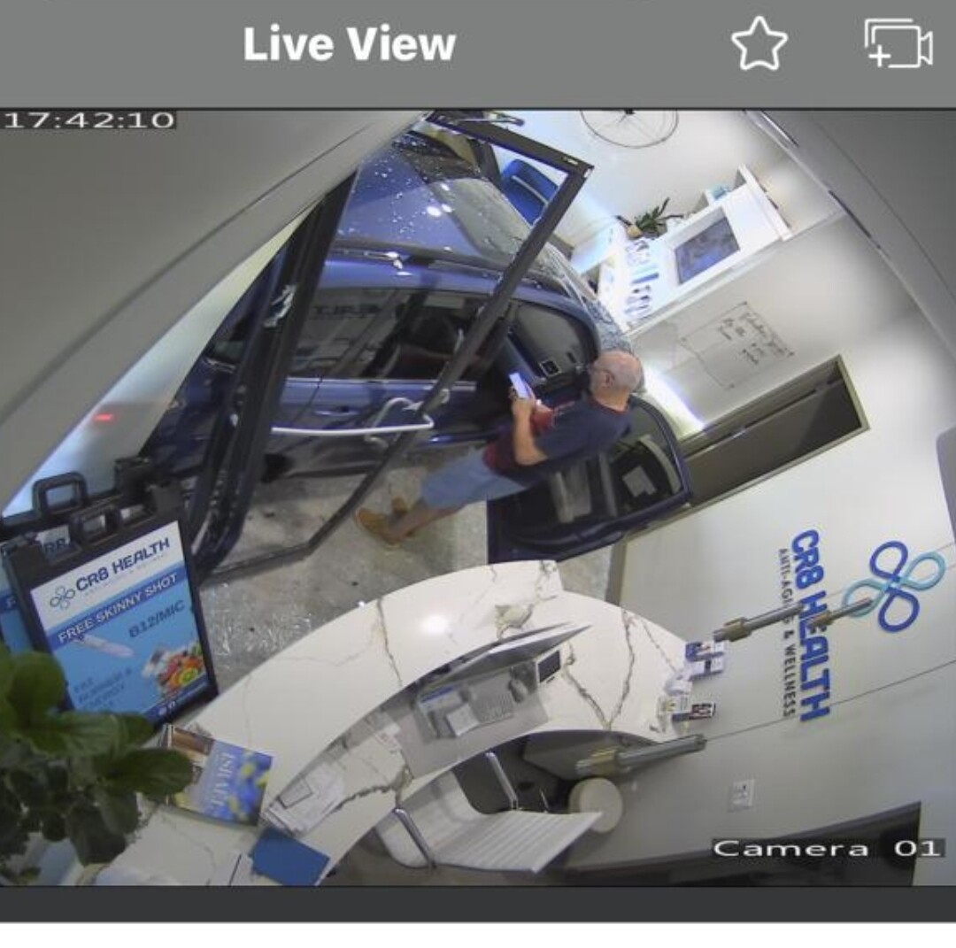 Surveillance image of crash into building on Glades Road. Feb. 10, 2024.jpg