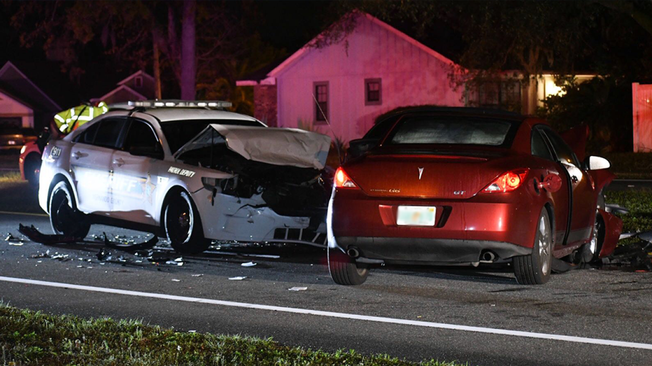 Hernando deputy among five injured in wrong-way crash in Spring Hill