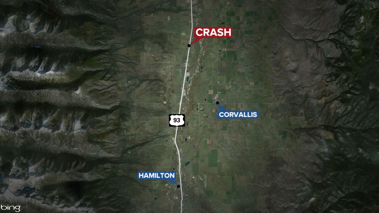 A man from Washington died in two-vehicle crash on Wednesday, September 14, 2022, in Ravalli County.