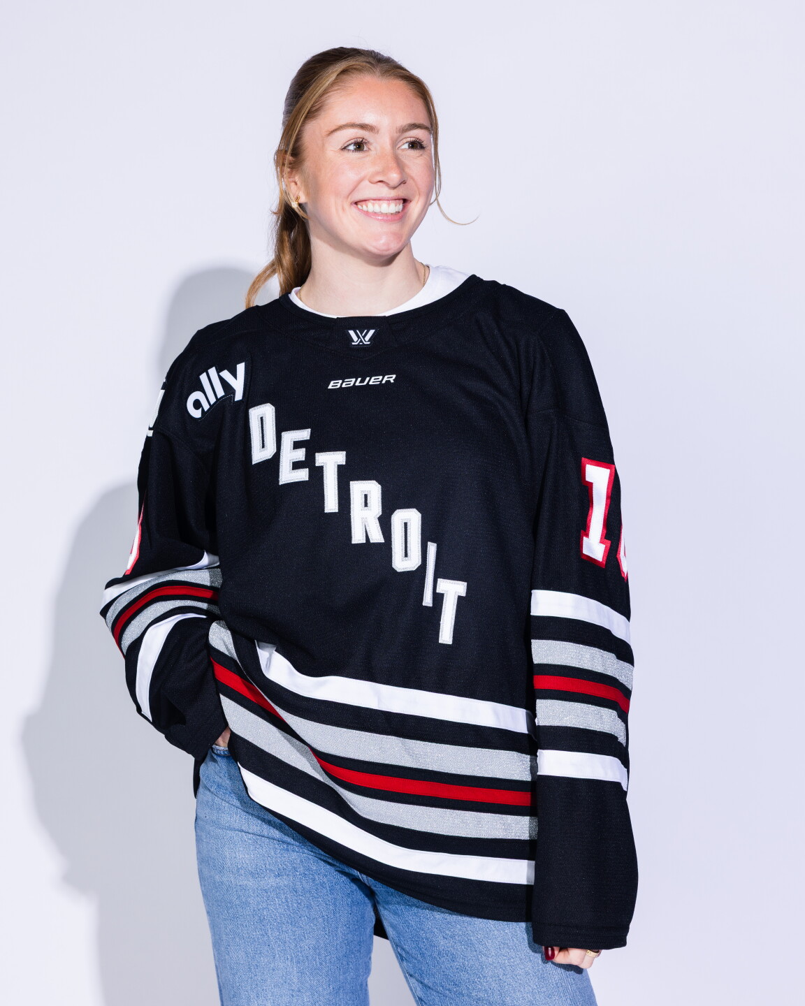 PWHL Detroit home jersey
