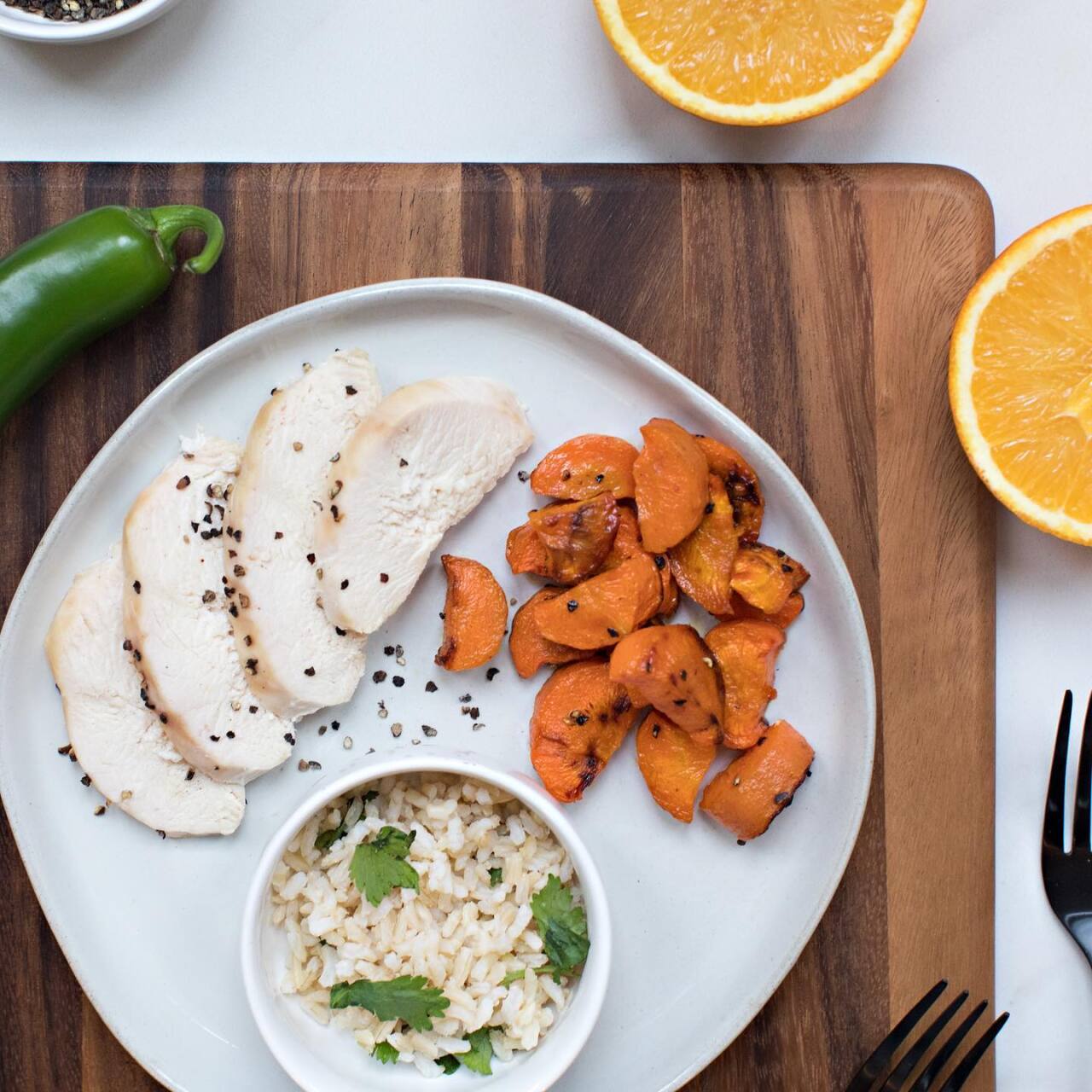 Dinner to Doorbells orange jalapeno chicken.jpg