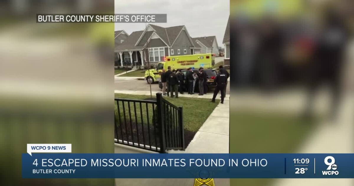 OSHP: 4 escaped inmates from Missouri taken into custody in Butler County