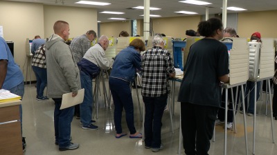 Summit County voters on the first day of early voting in 2024