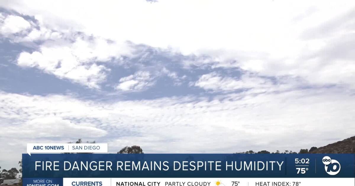Fire officials discuss potential fire dangers amid hot week that starts with humidity