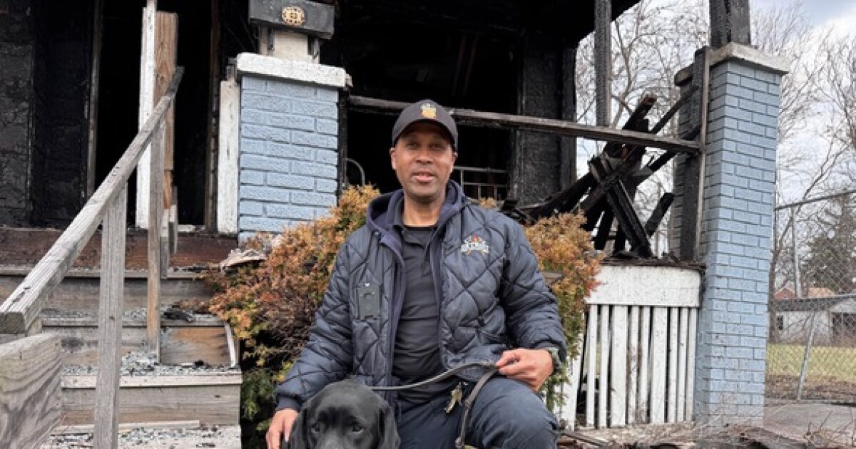 Detroit Fire Captain retiring after 31 years of service; K9 partner also retiring