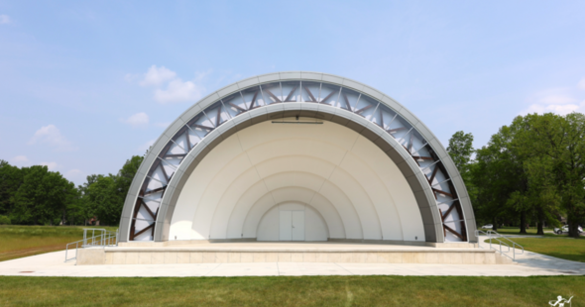 Reconstruction of iconic Detroit Bandshell is complete at Palmer Park