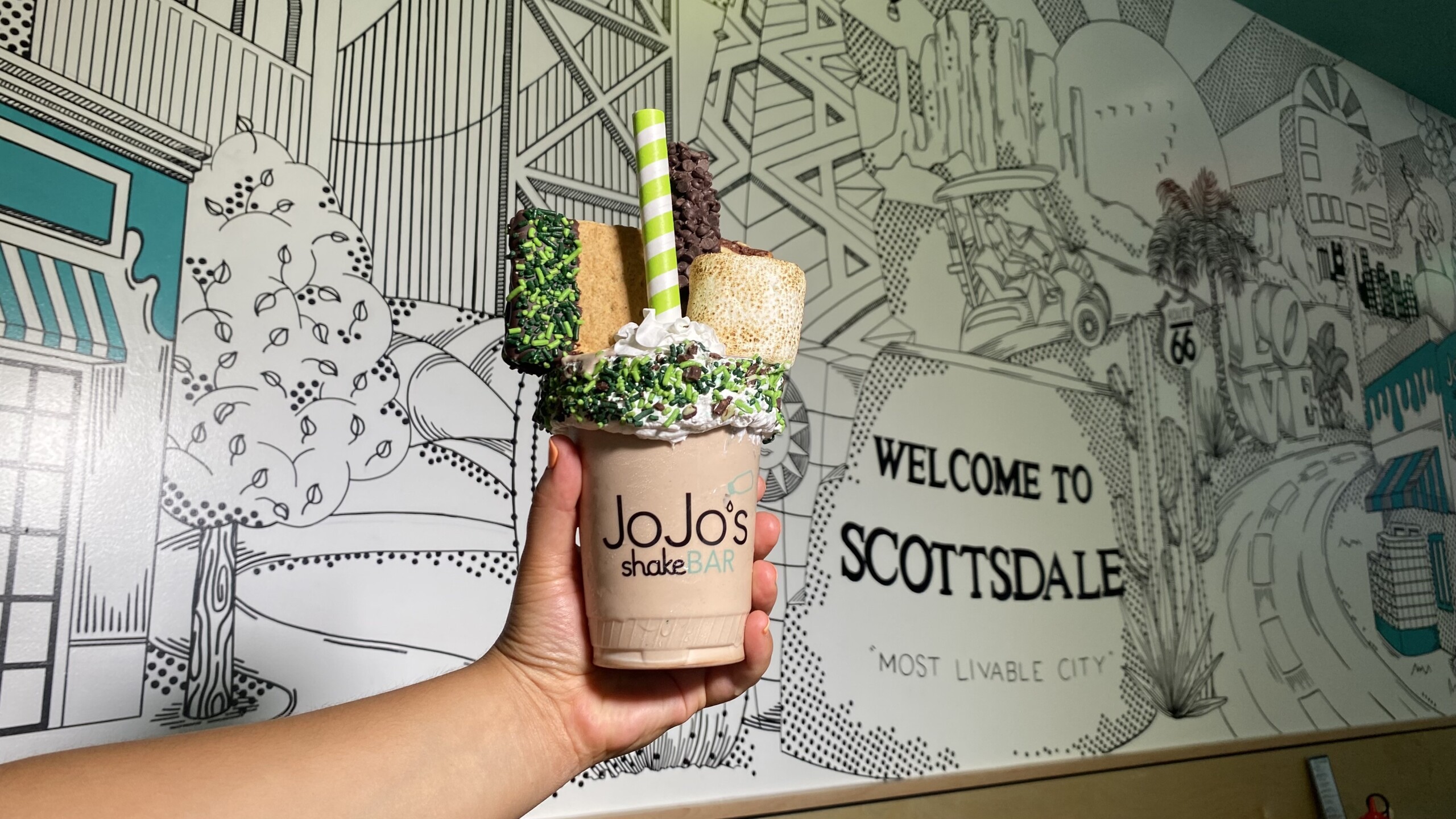 Inside JoJo's ShakeBAR new restaurant & bar in Scottsdale, Arizona