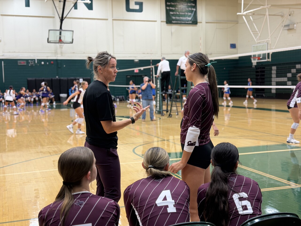 Calallen volleyball head coach Ashley Pettus