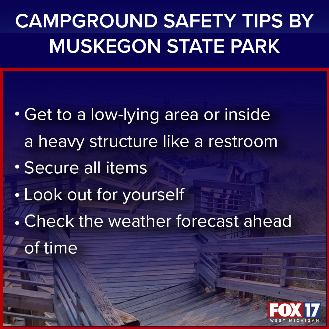 CAMPGROUND SAFETY TIPS BY MUSKEGON STATE PARK FACTOID.png