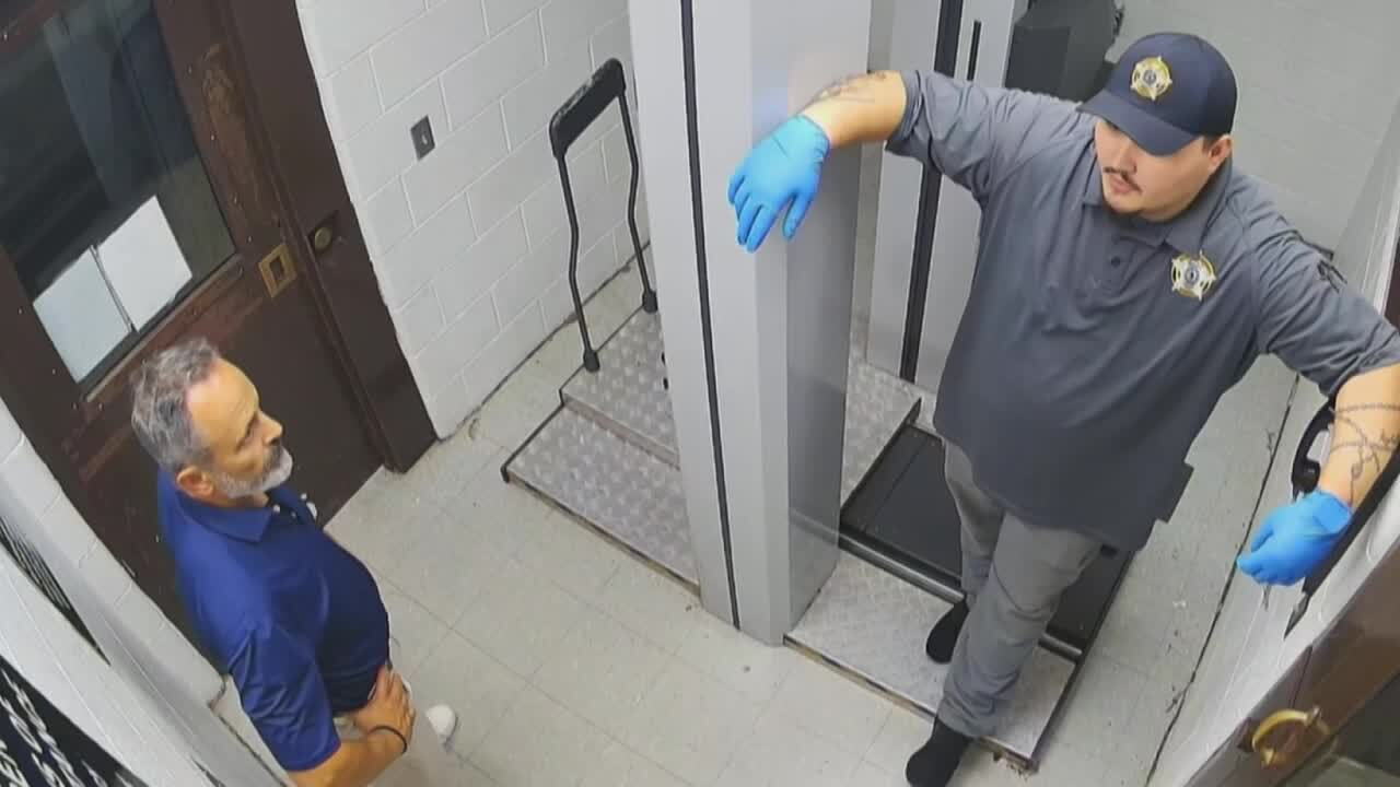 Booking video shows former Kentucky Gov. Matt Bevin processed at Bourbon County jail