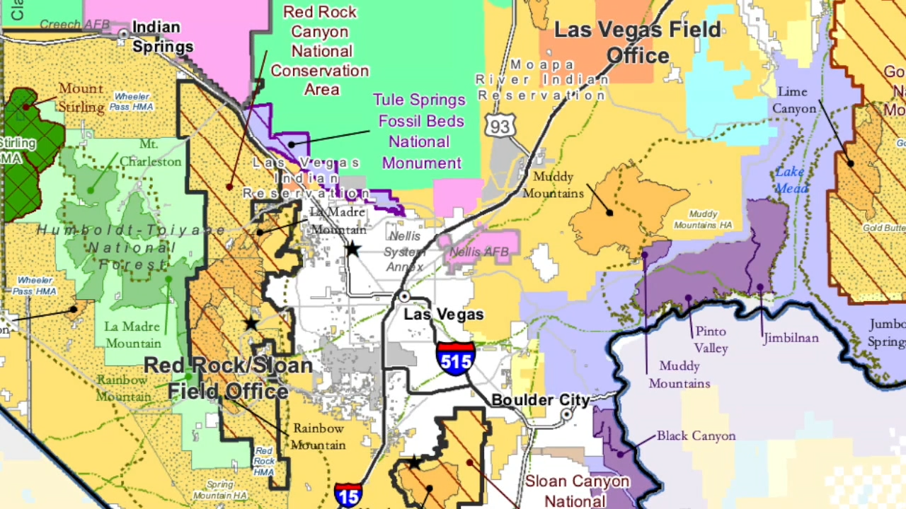 BLM land around Las Vegas