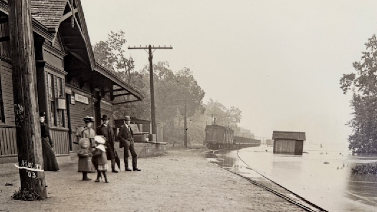 Parkville train depot was built in 1889