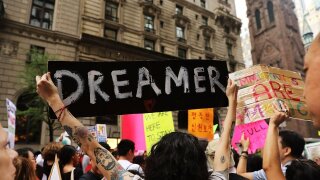 People protest over DACA