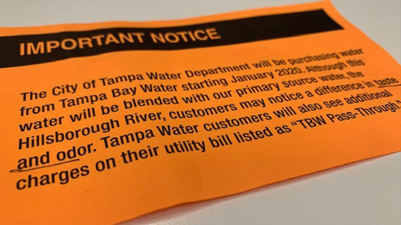 City Of Tampa Homeowners Could See Increase On Utility Bill
