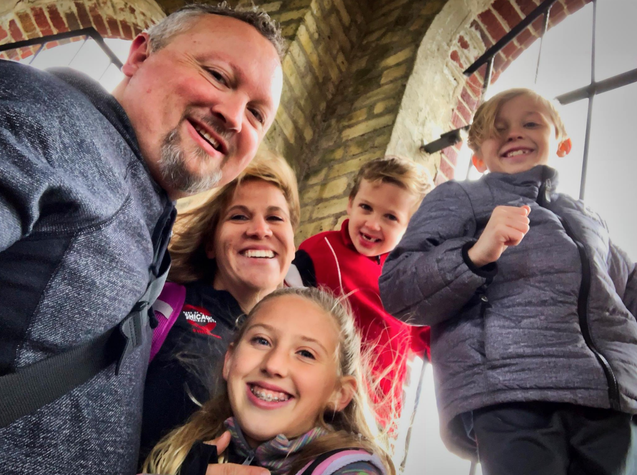 Brad and his family.