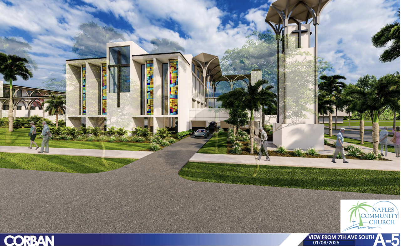 Renditions of new church