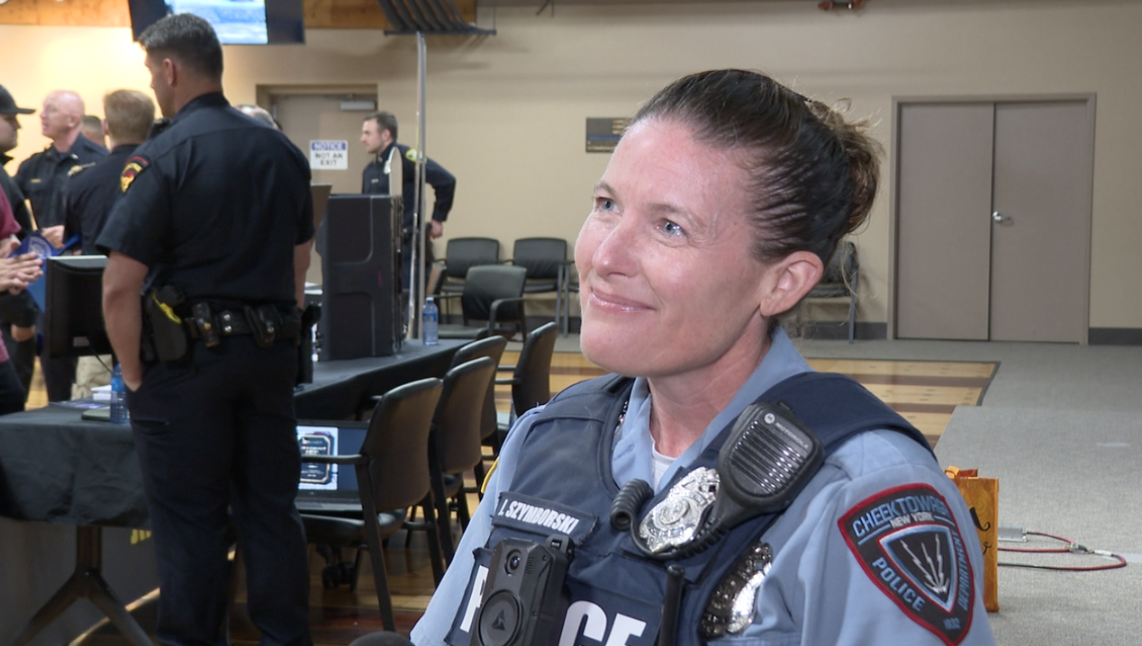 Officer Jennifer Szymborski with the Cheektowaga Police Dept