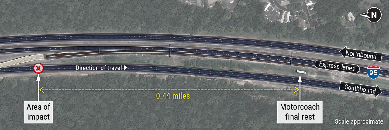 Map deadly Virginia I-95 crash