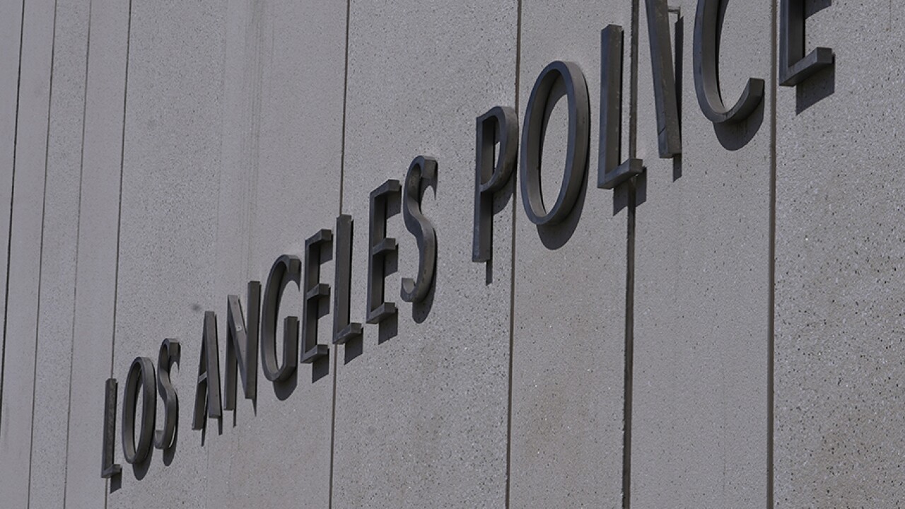 Los Angeles Police lapd text sign