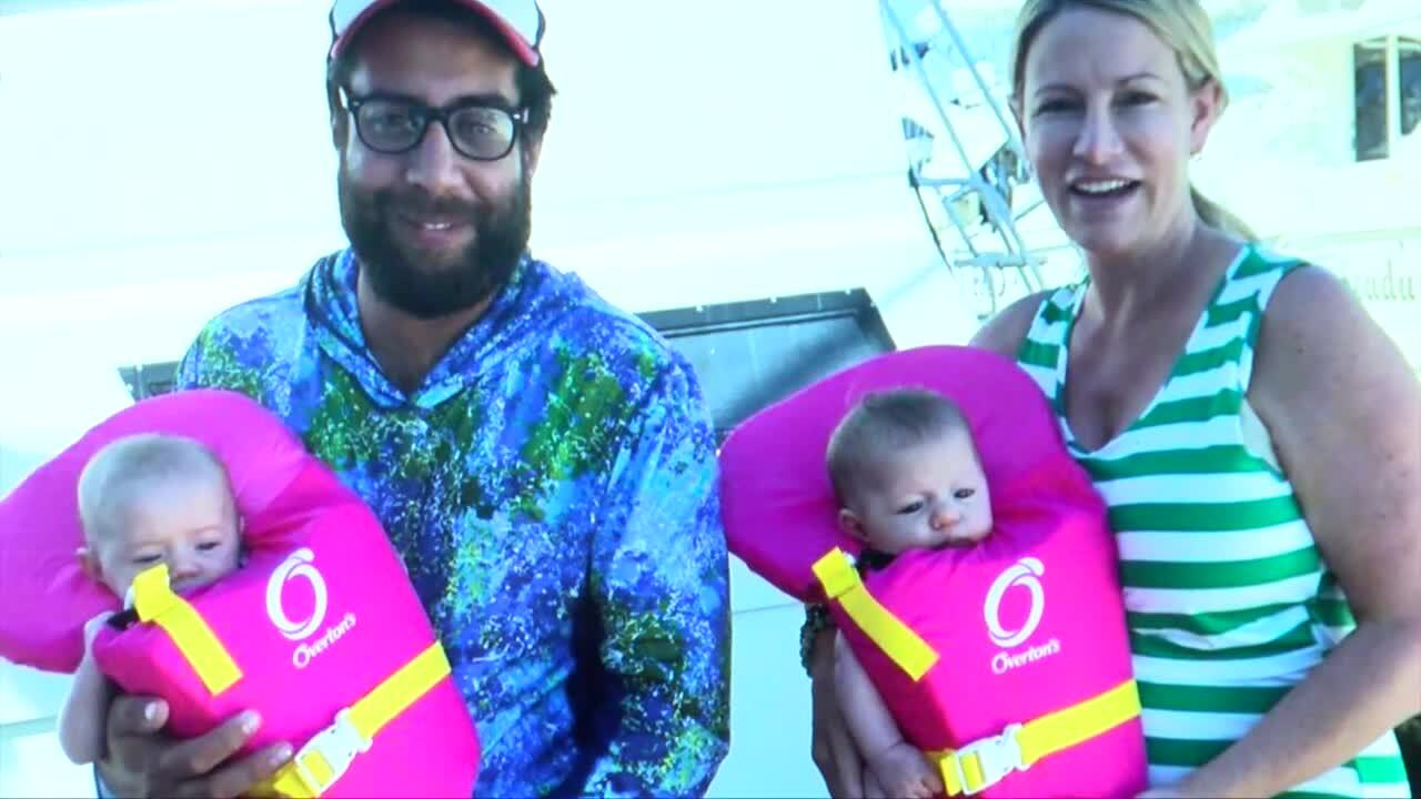 Audra Clemons and Carlos Alberto Abreu Mendez with twins