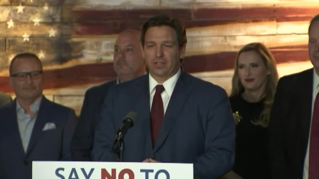 Gov. Ron DeSantis in Spring Hill, April 25, 2022
