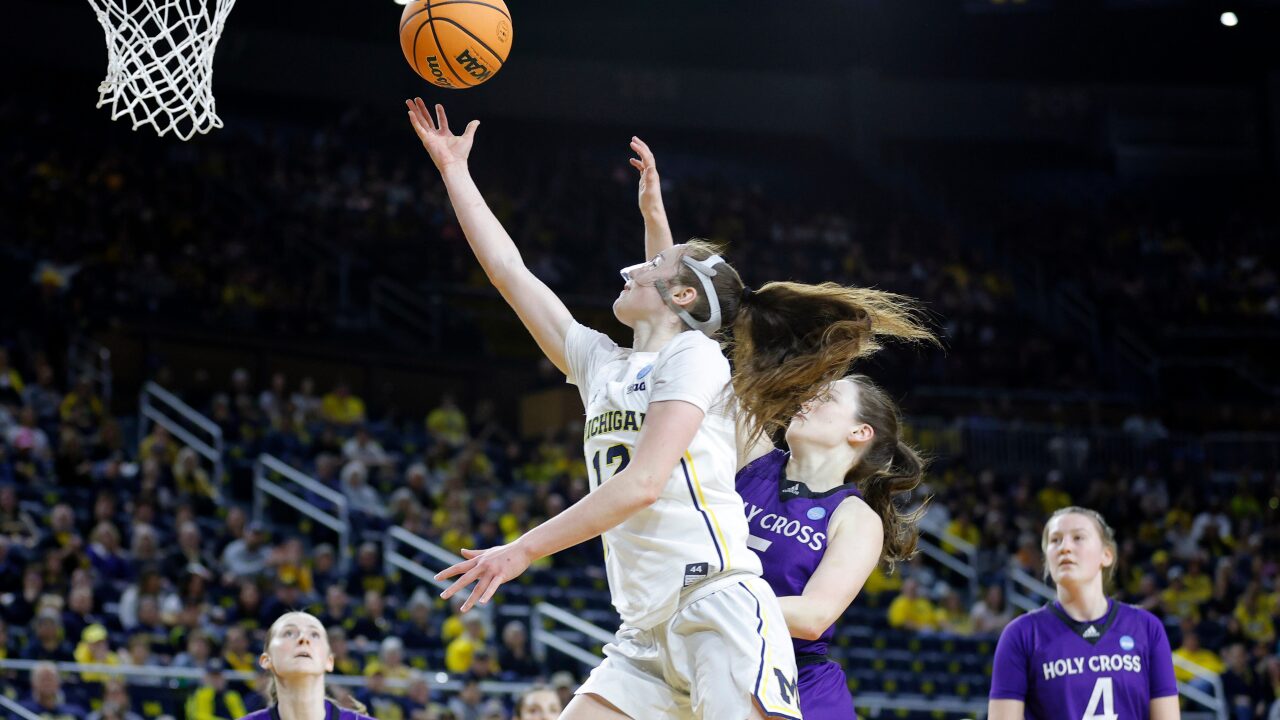 NCAA Holy Cross Michigan Basketball