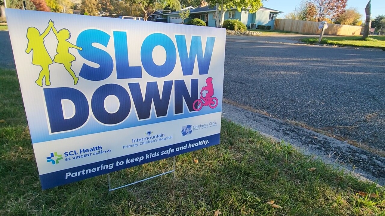 Slow Down sign